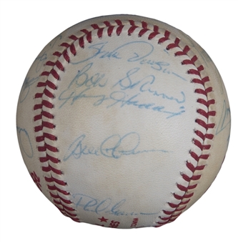 1979 World Series Champion Pittsburgh Pirates Team Signed World Series Baseball With 16 Signatures Including Willie Stargell (JSA)